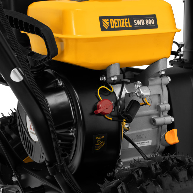Гибридная снегоуборочная машина с функц. подметания SWB-800, 212 сс, руч. старт, 2 насадки// Denzel Гибридная снегоуборочная машина с функц. подметания SWB-800, 212 сс, руч. старт, 2 насадки// Denzel