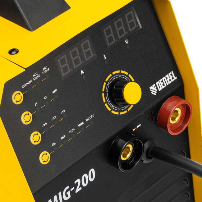 Аппарат инвертор. полуавтомат. cварки IMIG-200, 200 А, ПВ 60%, катушка 5 кг Denzel