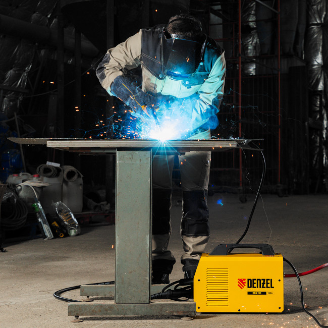 Аппарат инвертор. полуавтомат. cварки IMIG-200, 200 А, ПВ 60%, катушка 5 кг Denzel