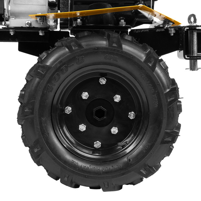 Мотоблок DPT-270X, 7 л.с., диск.сцеп, шир 90 см, глуб 35 см,фрез 3х4,ВОМ,скор 2В/1Н,кол 8" Denzel