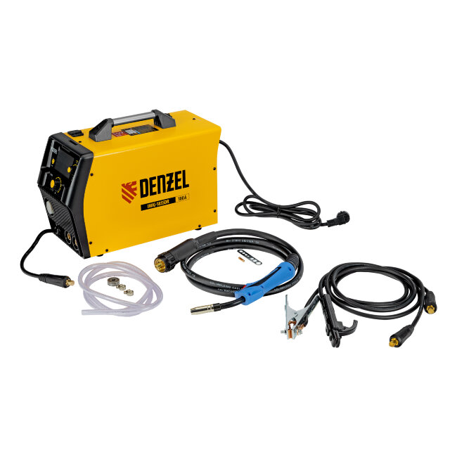 Аппарат инвертор. полуавтомат. cварки IMIG-185SDR, 180 А, ПВ 60%, катушка 5 кг Denzel