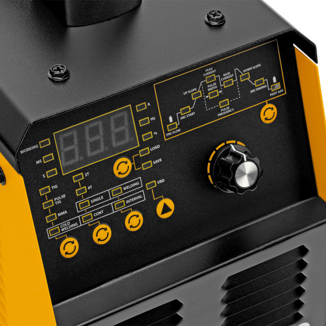 Аппарат инвертор. аргонодуговой сварки ITIG-200 DС Pulse Cold Weld, 200 А, ПВ 60% Denzel