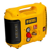 Компрессор воздушный DL1300, 10 бар, 1,3 кВт 180 л/мин 5 л, с набором аксессуаров Denzel Компрессор воздушный DL1300, 10 бар, 1,3 кВт 180 л/мин 5 л, с набором аксессуаров Denzel