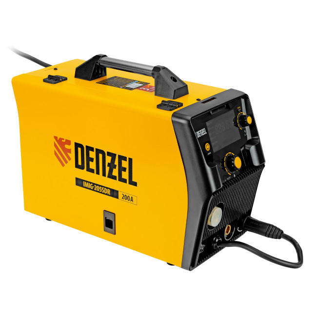 Аппарат инвертор. полуавтомат. cварки IMIG-205SDR, 200 А, ПВ 60%, катушка 5 кг Denzel Аппарат инвертор. полуавтомат. cварки IMIG-205SDR, 200 А, ПВ 60%, катушка 5 кг Denzel