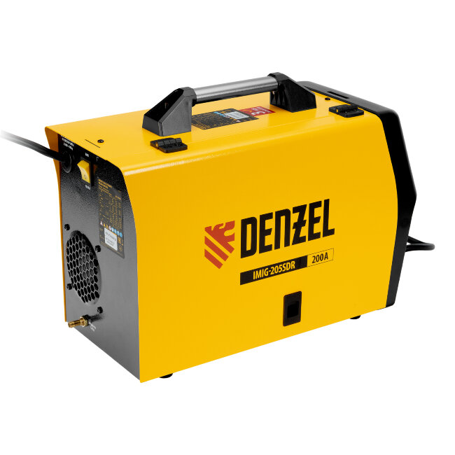Аппарат инвертор. полуавтомат. cварки IMIG-205SDR, 200 А, ПВ 60%, катушка 5 кг Denzel Аппарат инвертор. полуавтомат. cварки IMIG-205SDR, 200 А, ПВ 60%, катушка 5 кг Denzel