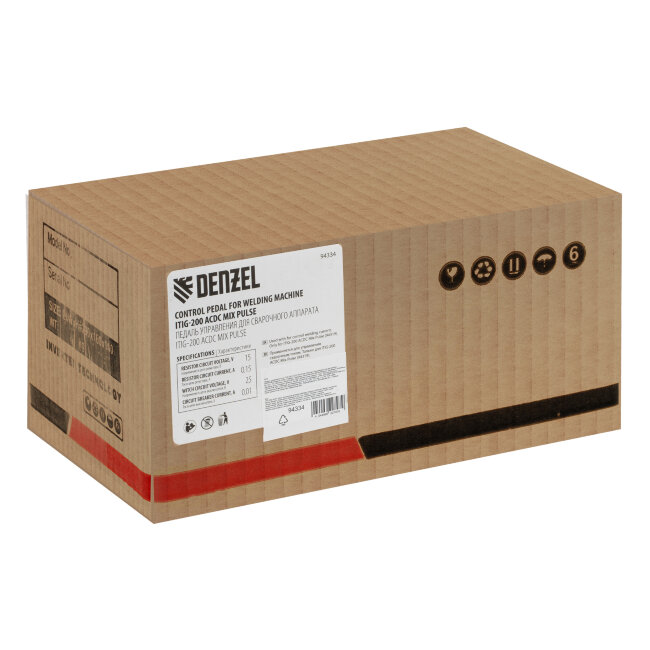 Педаль управления для ITIG-200 ACDC Mix Pulse Denzel Педаль управления для ITIG-200 ACDC Mix Pulse Denzel
