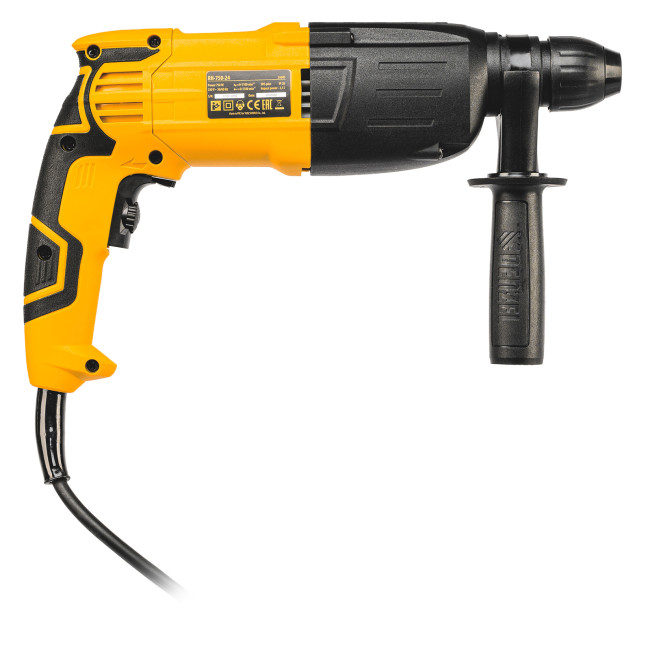 Перфоратор электрический RH-750-24, SDS-plus, 750 Вт, 2.5 Дж, 3 режима Denzel Перфоратор электрический RH-750-24, SDS-plus, 750 Вт, 2.5 Дж, 3 режима Denzel