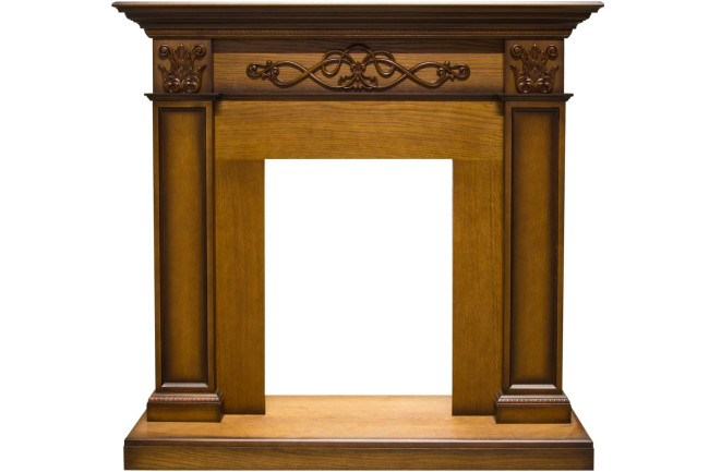 Каминокомплект Verona - Дуб антик с очагом Danville Chrome FB2