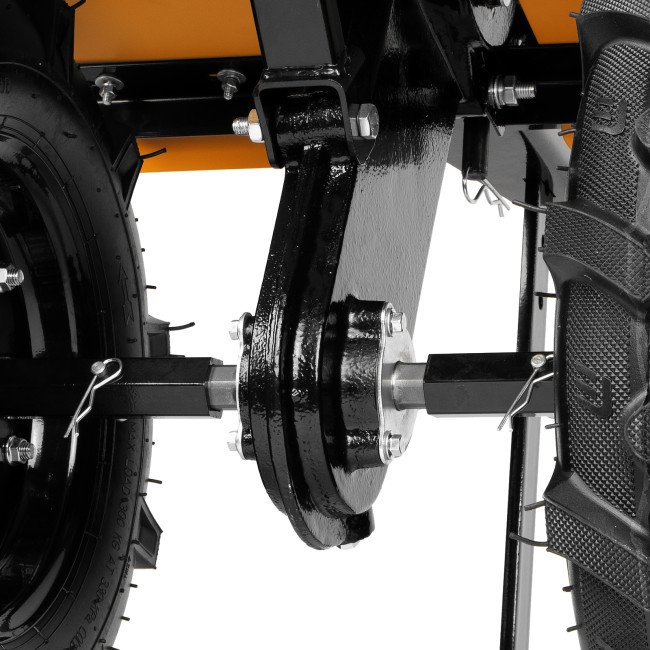 Мотоблок DPT-270SB, 7 л.с., ремен.сцеп, фрез 3х4, ШОМ, без колес, передачи 2В/1Н Denzel