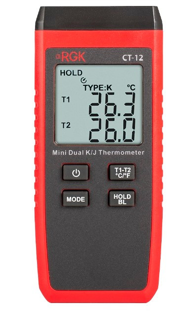 Термометр RGK CT-12 с поверхностным зондом TR-10S с поверкой Термометр RGK CT-12 с поверхностным зондом TR-10S с поверкой