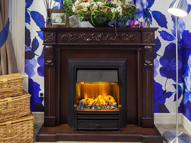 Каминокомплект Neapol - Дуб антик с очагом Danville Black FB2