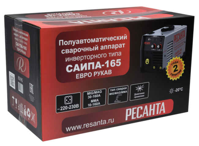 Сварочный полуавтомат Ресанта САИПА-165 Евро рукав (MIG/MAG)