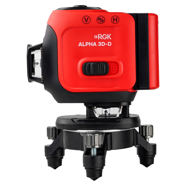 Лазерный уровень RGK ALPHA 3D-D с зелёным лучом Лазерный уровень RGK ALPHA 3D-D с зелёным лучом