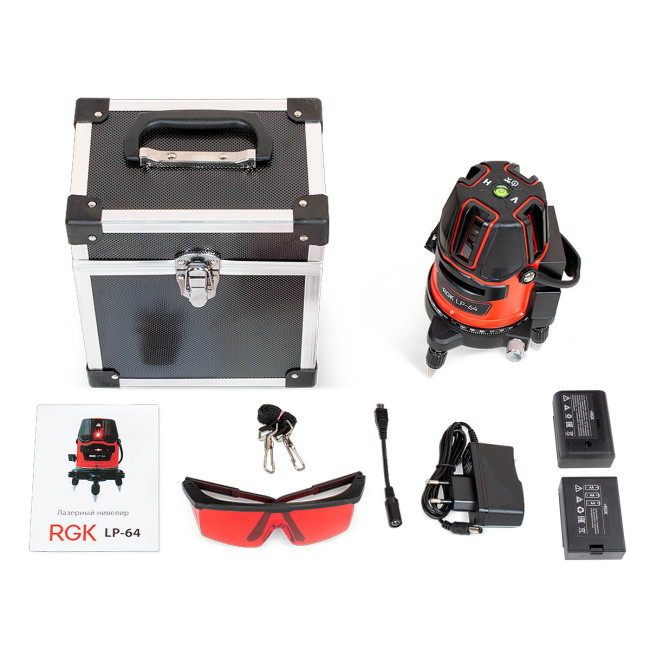 Лазерный уровень RGK LP-64 с калибровкой Лазерный уровень RGK LP-64 с калибровкой