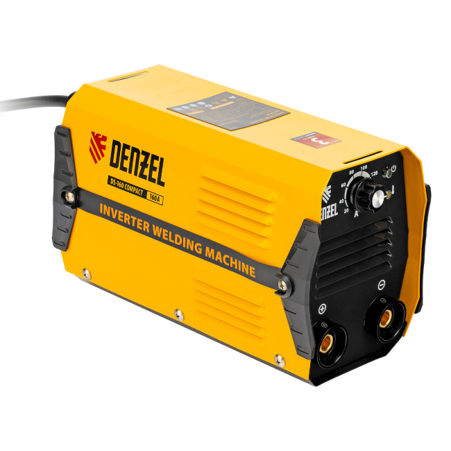 Аппарат инверторный дуговой сварки DS-160 Compact, 160 А, ПВ 70%, диаметр электрода 1.6-3.2 мм Denzel Аппарат инверторный дуговой сварки DS-160 Compact, 160 А, ПВ 70%, диаметр электрода 1.6-3.2 мм Denzel