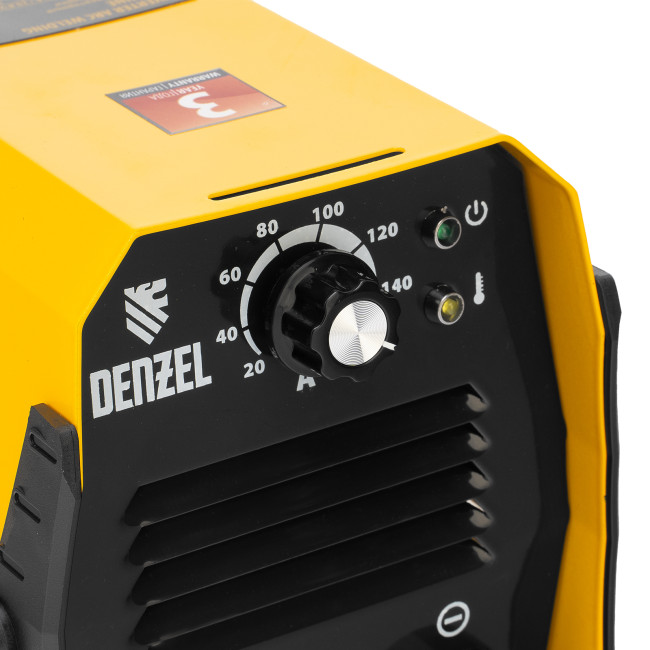 Аппарат инверторный дуговой сварки DS-160 Compact, 160 А, ПВ 70%, диаметр электрода 1.6-3.2 мм Denzel Аппарат инверторный дуговой сварки DS-160 Compact, 160 А, ПВ 70%, диаметр электрода 1.6-3.2 мм Denzel