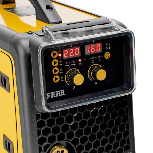 Аппарат инвертор. полуавтомат. сварки MIG-160, 160 А, ПВ 60%, катушка 5 кг// Denzel Аппарат инвертор. полуавтомат. сварки MIG-160, 160 А, ПВ 60%, катушка 5 кг// Denzel