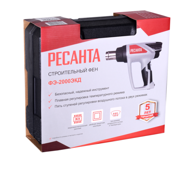 Строительный фен ФЭ-2000ЭКД Ресанта Строительный фен ФЭ-2000ЭКД Ресанта