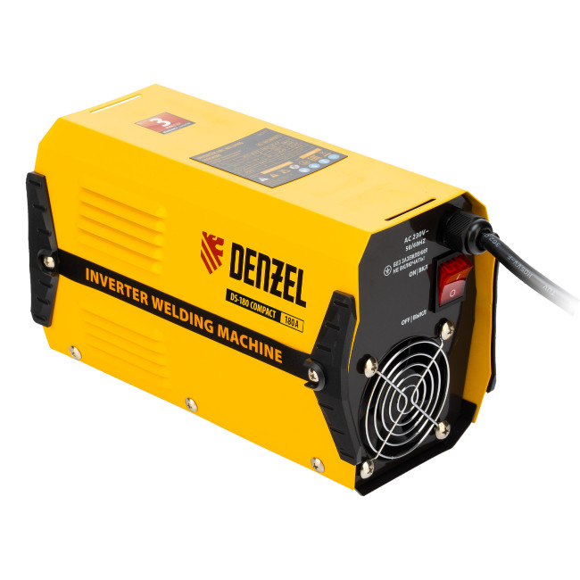 Аппарат инверторный дуговой сварки DS-180 Compact, 180 А, ПВ 70%, диаметр электрода 1.6-4 мм Denzel Аппарат инверторный дуговой сварки DS-180 Compact, 180 А, ПВ 70%, диаметр электрода 1.6-4 мм Denzel