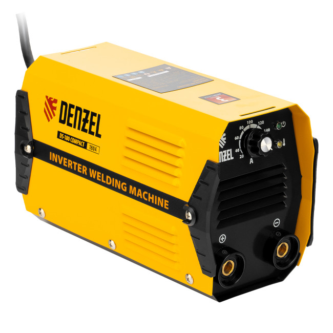 Аппарат инверторный дуговой сварки DS-180 Compact, 180 А, ПВ 70%, диаметр электрода 1.6-4 мм Denzel Аппарат инверторный дуговой сварки DS-180 Compact, 180 А, ПВ 70%, диаметр электрода 1.6-4 мм Denzel
