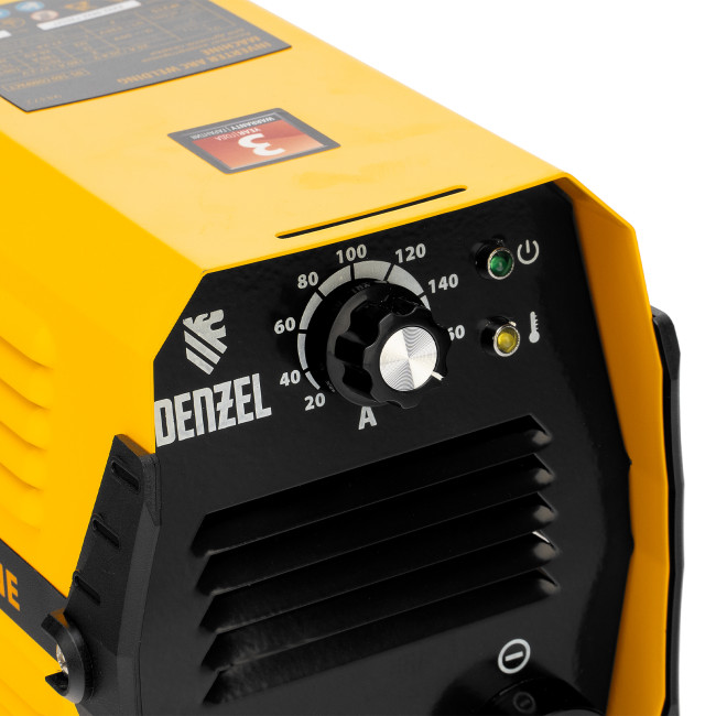 Аппарат инверторный дуговой сварки DS-180 Compact, 180 А, ПВ 70%, диаметр электрода 1.6-4 мм Denzel Аппарат инверторный дуговой сварки DS-180 Compact, 180 А, ПВ 70%, диаметр электрода 1.6-4 мм Denzel