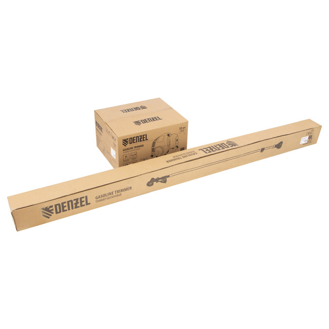Триммер бензиновый DT 52, 52 см3, 3 л. с, неразъемная штанга, состоит из 2 частей Denzel Триммер бензиновый DT 52, 52 см3, 3 л. с, неразъемная штанга, состоит из 2 частей Denzel