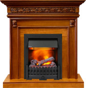Каминокомплект Valletta - Орех с очагом Danville Black FB2