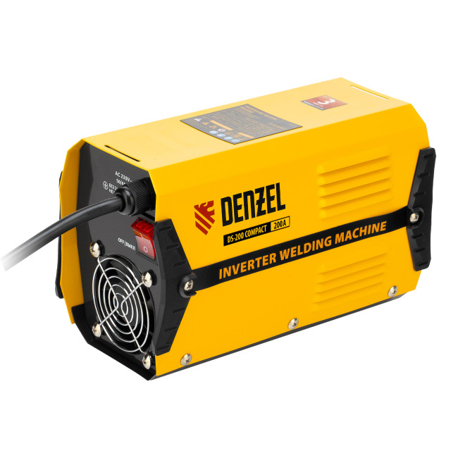Аппарат инверторный дуговой сварки DS-200 Compact, 200 А, ПВ 70%, диаметр электрода 1.6-5 мм Denzel Аппарат инверторный дуговой сварки DS-200 Compact, 200 А, ПВ 70%, диаметр электрода 1.6-5 мм Denzel