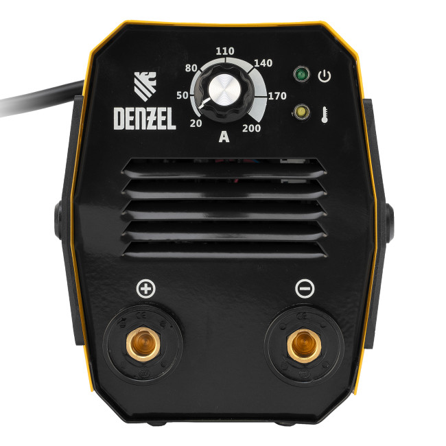 Аппарат инверторный дуговой сварки DS-200 Compact, 200 А, ПВ 70%, диаметр электрода 1.6-5 мм Denzel Аппарат инверторный дуговой сварки DS-200 Compact, 200 А, ПВ 70%, диаметр электрода 1.6-5 мм Denzel