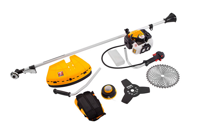 Триммер бензиновый DGT 250, 25 см3, 1.3 л. с, неразъемная штанга, состоит из 2 частей Denzel