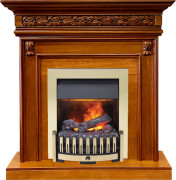 Каминокомплект Valletta - Орех с очагом Danville Brass FB2