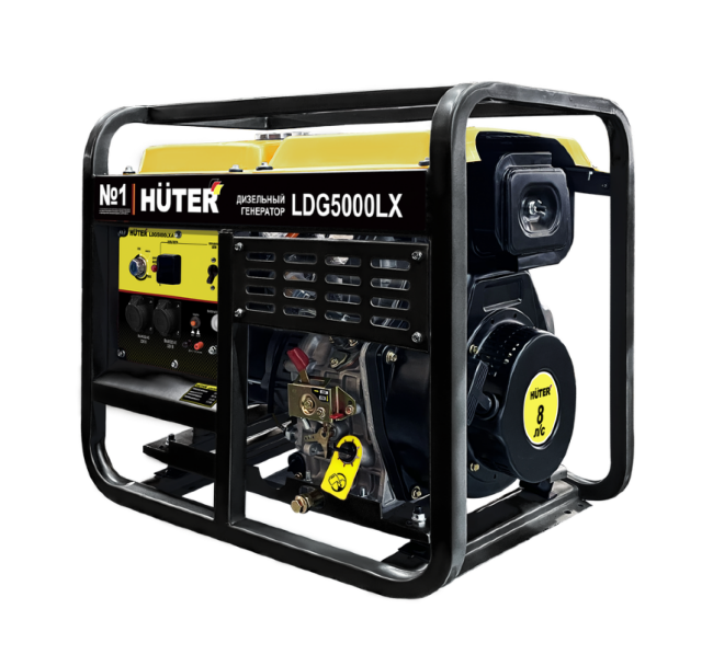 Электрогенератор дизельный LDG 5000LX Huter