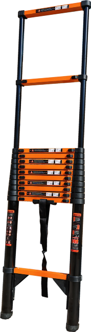 Лестница телескопическая 3,1 м ТАЛМЕТ/TALMET TM-1031С (углеродистая сталь)