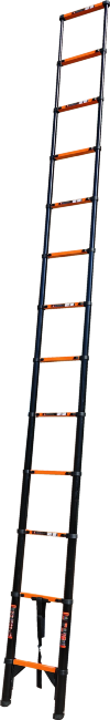Лестница телескопическая 4,3 м ТАЛМЕТ/TALMET TM-1043С (углеродистая сталь)