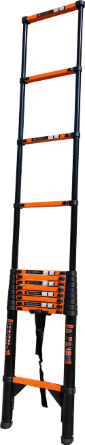 Лестница телескопическая 5,1 м ТАЛМЕТ/TALMET TM-1051С (углеродистая сталь) 1