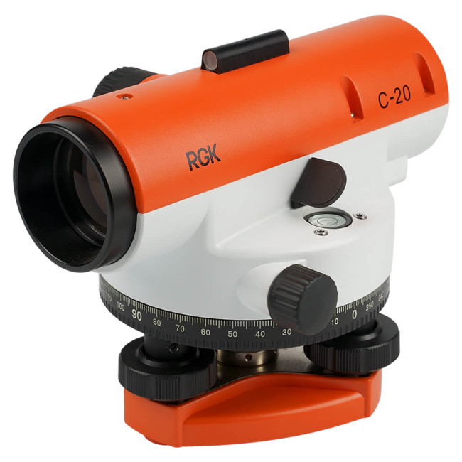 Комплект оптический нивелир RGK C-20 + штатив S6-N + рейка AMO S3 Комплект оптический нивелир RGK C-20 + штатив S6-N + рейка AMO S3