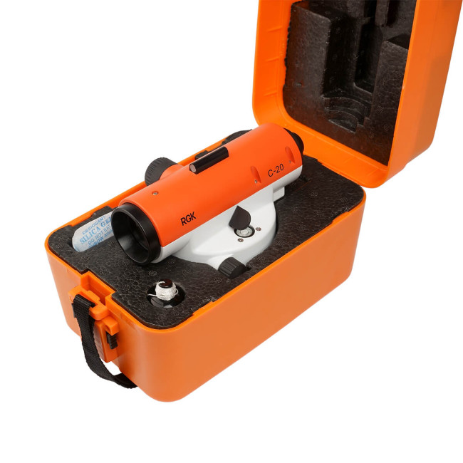 Комплект оптический нивелир RGK C-20 + штатив S6-N + рейка AMO S3 Комплект оптический нивелир RGK C-20 + штатив S6-N + рейка AMO S3