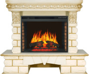 Каминокомплект Pierre Luxe LORD - Слоновая кость / Белый с очагом Vision 28 EF LED FX Каминокомплект Pierre Luxe LORD - Слоновая кость / Белый с очагом Vision 28 EF LED FX