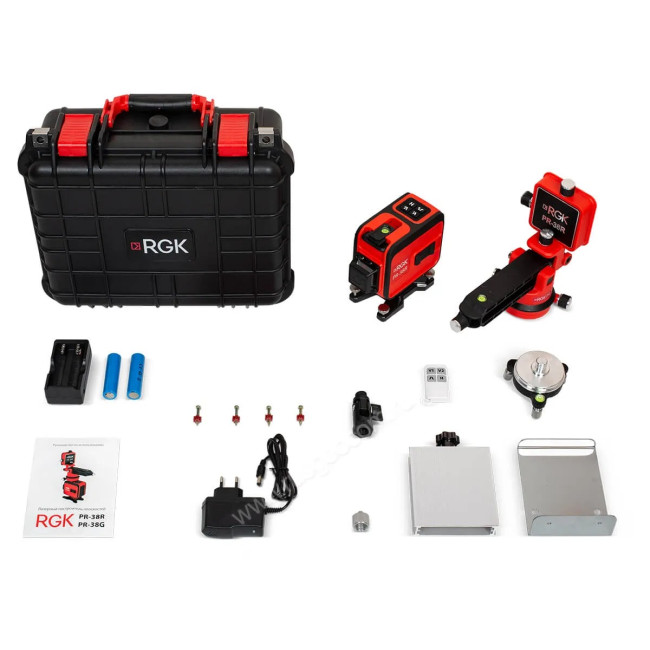 Лазерный уровень RGK PR-38R с калибровкой Лазерный уровень RGK PR-38R с калибровкой