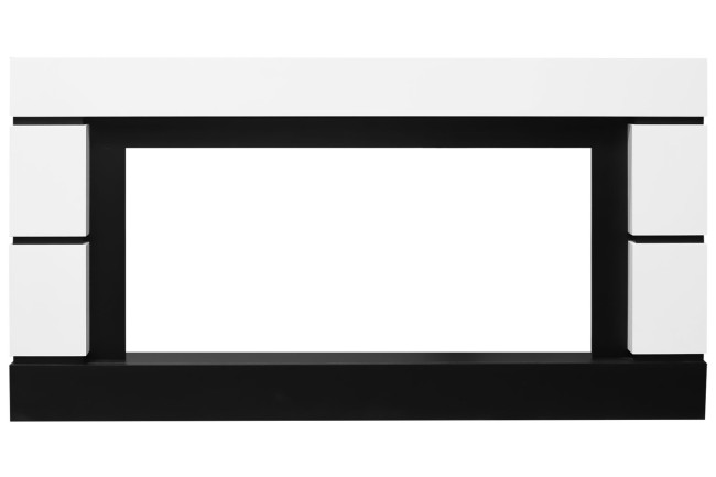 Каминокомплект Modern 42 SFT - Белый с черным с очагом Vision 42 LED Каминокомплект Modern 42 SFT - Белый с черным с очагом Vision 42 LED