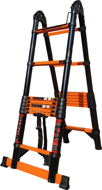 Лестница телескопическая трансформер 2,5/5,0 м ТАЛМЕТ/TALMET TM-5050C