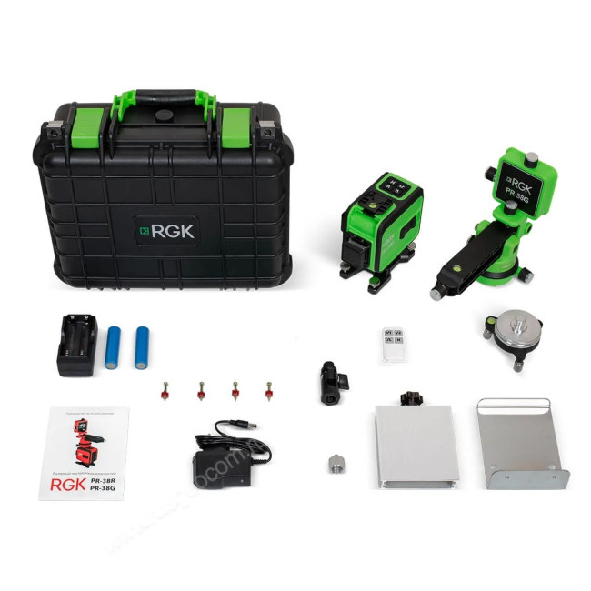 Лазерный уровень RGK PR-38G с калибровкой Лазерный уровень RGK PR-38G с калибровкой