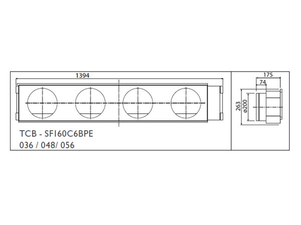 Toshiba Фланец воздушный стандартный (TCB-SF160C6BPE)