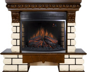 Каминокомплект Pierre Luxe LORD - Темный дуб / Белый с очагом Dioramic 28 LED FX Каминокомплект Pierre Luxe LORD - Темный дуб / Белый с очагом Dioramic 28 LED FX