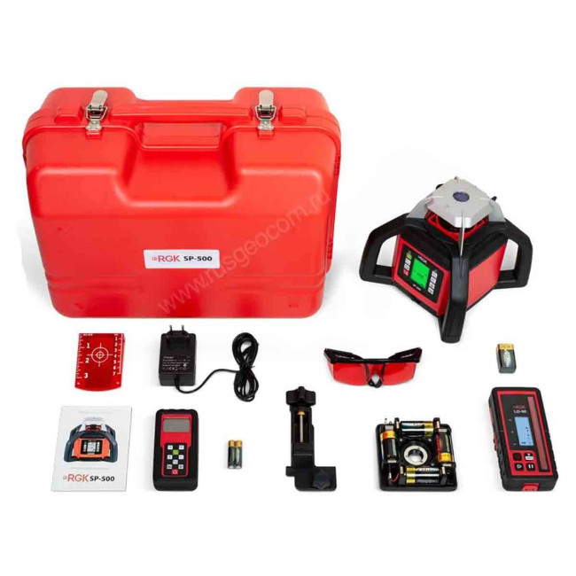 Ротационный нивелир RGK SP-500 с калибровкой Ротационный нивелир RGK SP-500 с калибровкой