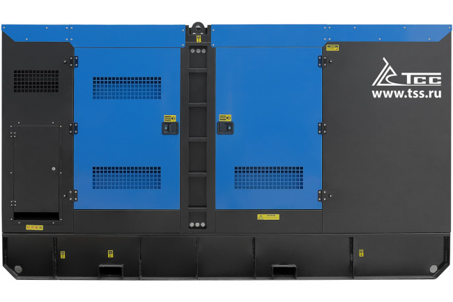 Дизельный генератор ТСС ЭД-250-Т400 с АВР в шумозащитном кожухе на прицепе
