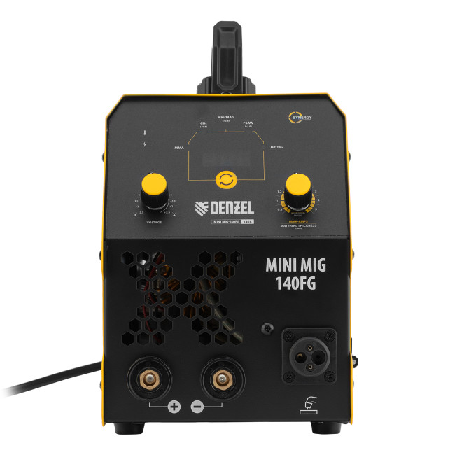 Аппарат инвертор. полуавтомат. сварки Mini MIG-140FG, 140 А, ПВ 60% Denzel