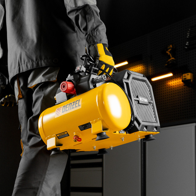 Компрессор  DLS750/6 безмасляный малошумный 750 Вт, 140 л/мин,ресивер 6 л Denzel