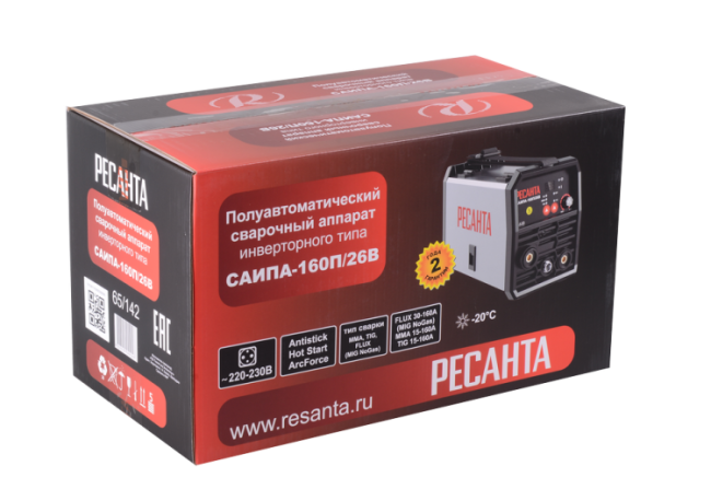 Сварочный полуавтомат Ресанта САИПА-160П/26В