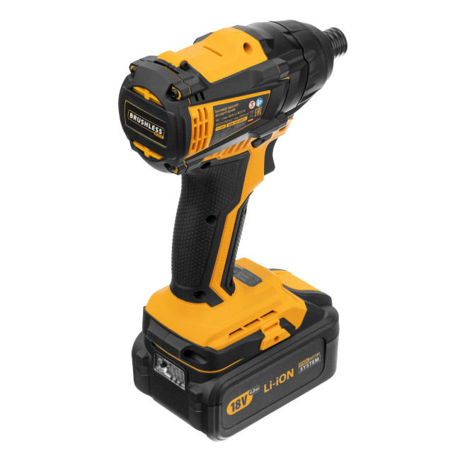 Винтоверт ударный аккумуляторный бесщет CID-IB-200 18В Li-Ion Denzel Винтоверт ударный аккумуляторный бесщет CID-IB-200 18В Li-Ion Denzel